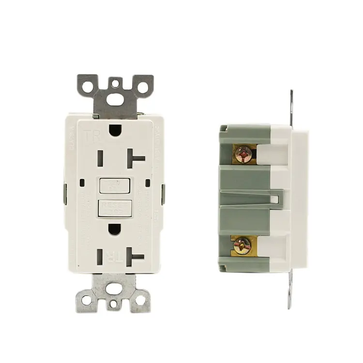 Dual Functie Gfci, 20 Amp/125V, Wit Amerika Standaard Ons Socket