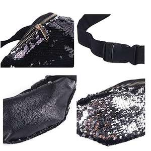 Heißer Verkauf Sparkle Fanny Pack Pailletten Leder Bum Tasche Für Party Karneval Prom - Product Image 4