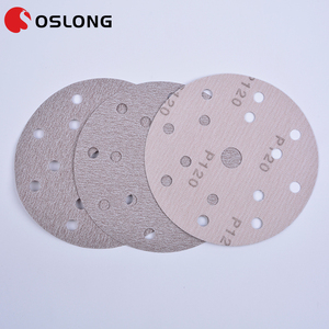 1.5 "-<span class=keywords><strong>12</strong></span>" एल्यूमीनियम ऑक्साइड ड्राई सैंडिंग ब्राउन लकड़ी धातु ऑटोमोटिव 150 मिमी सैंडपेपर डिस्क - Product Image 4