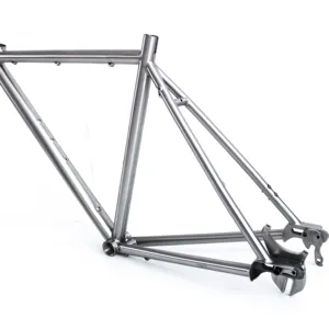 Venta al por mayor marco de bicicleta de carretera venta-Cuadro de bicicleta de titanio, 700c, freno de disco, venta directa de fábrica