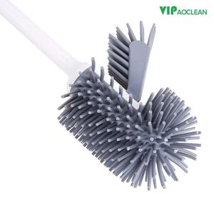 VIPaoclean High Quality Bathroom Rubber <strong>Silicone</strong> <strong>Toilet</strong> Bowl <strong>Brush</strong> - Product Image 2