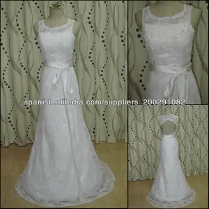 JJ2764 Free shipping A-Line Lace High Neck Wedding gown