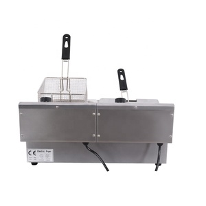 Eléctrico <span class=keywords><strong>de</strong></span> acero inoxidable 6 + 6L doble tanque freidora para <span class=keywords><strong>papas</strong></span> fritas francés <span class=keywords><strong>pollo</strong></span> <span class=keywords><strong>de</strong></span> patata - Product Image 5