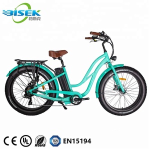 Meilleur 48V 750W gros pneus 26 pouces étape-à travers batterie E vélo gros pneu dames vélo électrique <span class=keywords><strong>2021</strong></span> - Product Image 1