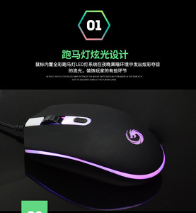 Hot Selling Gaming Colorful Led Lights Wired Gaming <strong>Mouse</strong> for PC Laptop and <strong>Mac</strong> Computers - Product Image 2