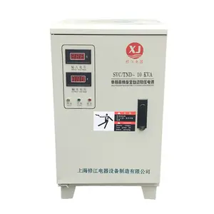 Penstabil Tegangan Fase Tunggal Regulator Voltase Digital Display 220V Regulator Tegangan Tunggal 15KVA 10KVA 15KVA 20V Pabrik Langsung