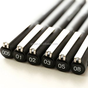 Stylo à encre pigmentée résistant à l'eau et à la décoloration, multi-tailles, <span class=keywords><strong>Uni</strong></span> <span class=keywords><strong>Pin</strong></span> Fine Line, pour les concepteurs de dessins animés - Product Image 5