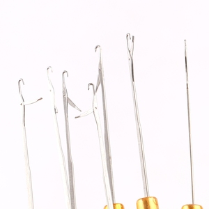 Aiguilles à crochet en <span class=keywords><strong>bois</strong></span> XUCHANG HARMONY pour tubes en cuivre Euro, micro-perles et micro-anneaux en silicone – Outils d'<span class=keywords><strong>installation</strong></span> pour extensions capillaires - Product Image 6