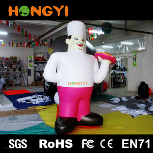 Popular gigante inflable <span class=keywords><strong>chef</strong></span> historieta modelo PVC replica inflar personas para la publicidad evento - Product Image 1