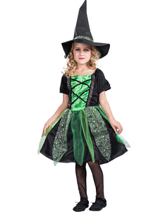 Amazon Vente Chaude Ctock Halloween Sorcière Costume <span class=keywords><strong>Cosplay</strong></span> Pour Les Filles - Product Image 3