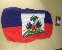 Housse de capot de voiture avec drapeaux d'Haïti