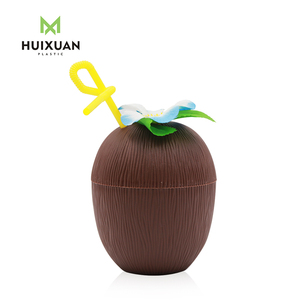 2017 Fashion With Straw Disposable <strong>Coconut</strong> Drinking Plastic <strong>Cup</strong> Plastic <strong>Coconut</strong> Drink <strong>Cups</strong> - Product Image 2