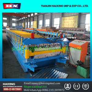 Đôi boong màu thép sóng ibr và sắt Roof tấm làm Máy cuộn - Product Image 2