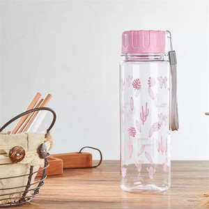 Unique Conception de Motivation <span class=keywords><strong>Vélo</strong></span> Transparent En Plastique Sport Bouteille D'eau Avec <span class=keywords><strong>Bande</strong></span> <span class=keywords><strong>Dessinée</strong></span> de Cactus - Product Image 1