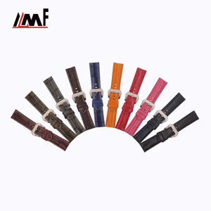 Puntadas más vendidas, correas de muñeca de despliegue multicolor de varios tamaños únicas, correa de reloj de cuero de cocodrilo semi mate - Product Image 3