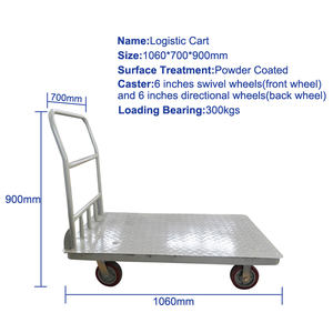 पोर्टेबल चार पहिया शॉपिंग कार्ट 300 किलोग्राम भार क्षमता स्टेनलेस स्टील फ्रेम तह ट्रॉली मामले ओम हैंड कार्ट ट्रॉली - Product Image 2