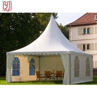 Tente de réception de mariage en PVC de type pagode pour l'extérieur, 5x5m, 6x6m, pour salon professionnel