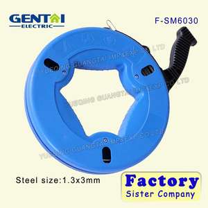 ตัวดึงสายเทปปลาเหล็กขนาด1.3*3มม. ตัวดึงเชือกลวด30ม. 45ม. 60ม. 75ม. 100ม. - Product Image 3