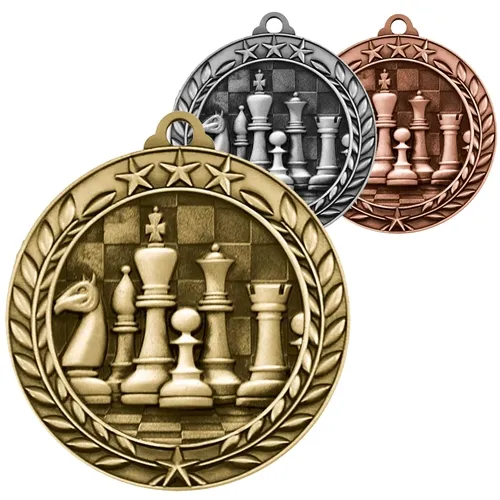באיכות גבוהה זהב כסף ברונזה מותאם אישית מתכת ריק ליהוק מטבע שחמט מירוץ פרס מדליית