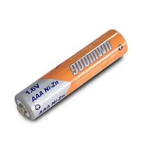 AAA-Kích Thước 1.6 Volt Pin Sạc Nickel-Kẽm Pin Đánh Giá Ở 900mWh