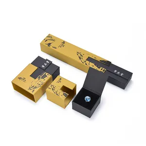 Lluxury custom jewelry box paper cardboard, Ring pendant bracelet boxes for jewelry