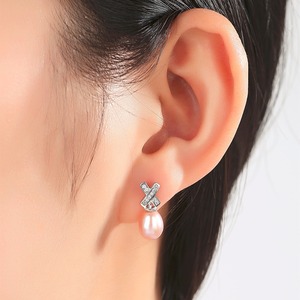 Orecchini a Perno da Sposa in Argento Sterling 925 con Perle per Donne e Ragazze PAG&<span class=keywords><strong>MAG</strong></span> - Product Image 3