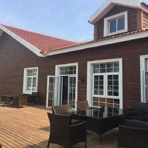 Hiện đại 100% không amiăng sợi xi măng bảng màu xám Lap <span class=keywords><strong>siding</strong></span> ngoài trời tường gỗ tấm ván đục lỗ tính năng xây dựng ngoại thất - Product Image 5