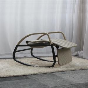<span class=keywords><strong>Chaise</strong></span> longue <span class=keywords><strong>de</strong></span> <span class=keywords><strong>jardin</strong></span> en rotin moderne en métal <span class=keywords><strong>de</strong></span> luxe pour le camping - Product Image 4