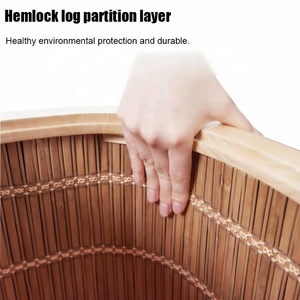 Eine Person tragbare Holz Fern infrarot Heizung Trocken fuß Sauna Whirlpool - Product Image 4