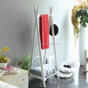 Séchoir à <span class=keywords><strong>linge</strong></span> en bois, support de séchage pour vêtements, pour chambre à coucher - Product Image 4