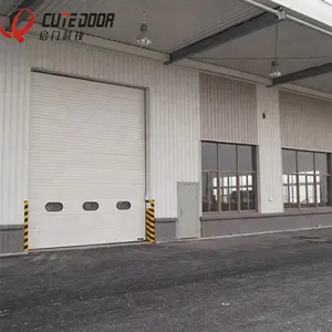 Puerta seccional de almacén automático, puertas industriales baratas, CE