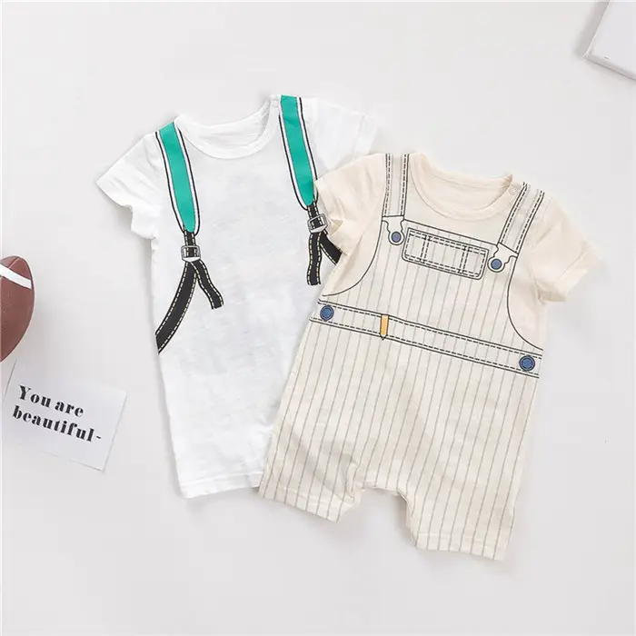 China Online Shopping 0-3 Months One Piece Baby Suit Cloths Baby Boy Costumes Pajama Clothes