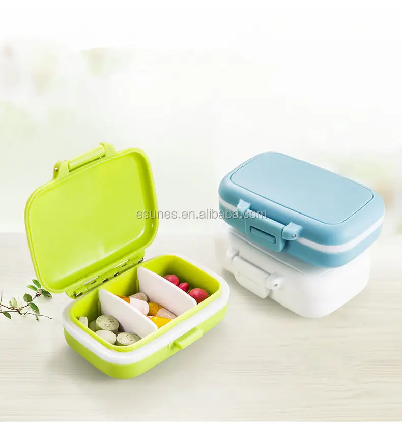 Mini Portatile di Plastica Della Pillola Organizzatore Medicina scatola Della Pillola Caso di per Uso Quotidiano e di Viaggio