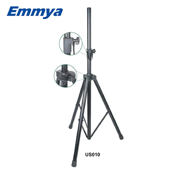 US010 Aluminum tripod speaker stand steel audio speaker stand