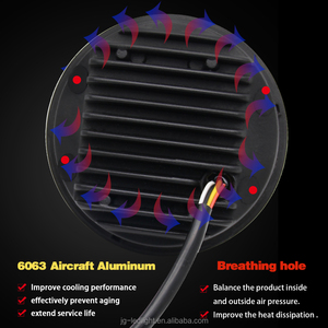 Super Bright Impermeabile IP68 <span class=keywords><strong>Angelo</strong></span> Occhi Halo Luce Auto 5.75 pollici Rotonda Ha Condotto il Faro 12 V 24 V - Product Image 3