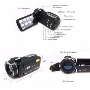 Cámara de vídeo digital de 24 megapíxeles/videocámara WiFi con pantalla táctil de 3,0'' - Product Image 2