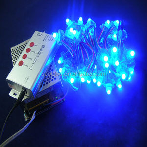 12Mm <span class=keywords><strong>WS2801</strong></span> Pixel Rgb Module Màn Hình <span class=keywords><strong>Led</strong></span>, Đầu Vào DC5V, Chống Thấm Nước IP68;50Pcs Một Chuỗi, Hình Vuông - Product Image 1