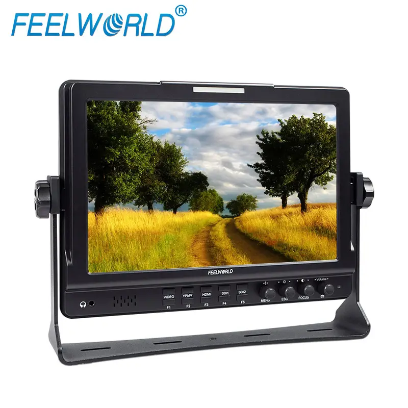 10.1 "IPS Kamera Ultra HD-Layar Monitor Pembuatan Film dan Peralatan Perekaman Film 3G/HD/SD-SDI,HD, Input Ypbpr Jib Video