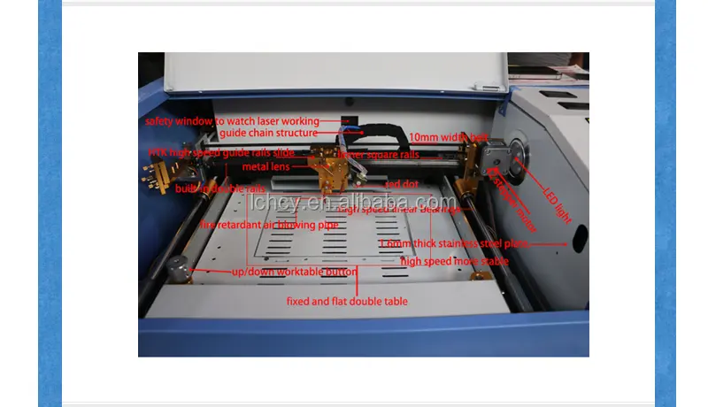 Flash Laser stamp making machine  laser engraving and cutting machine K40D