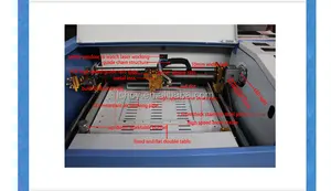 Carimbo a laser flash fazendo máquina, gravura a laser e máquina de corte k40d