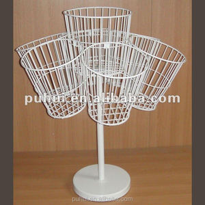 Cửa Hàng Bán Lẻ Ngoài Trời 4 Tầng Kệ Tầng Đứng Flower <span class=keywords><strong>Vase</strong></span> Thép Rod Dây Vòng Khung Chủ Kim Loại Hiển Thị Giá - Product Image 6