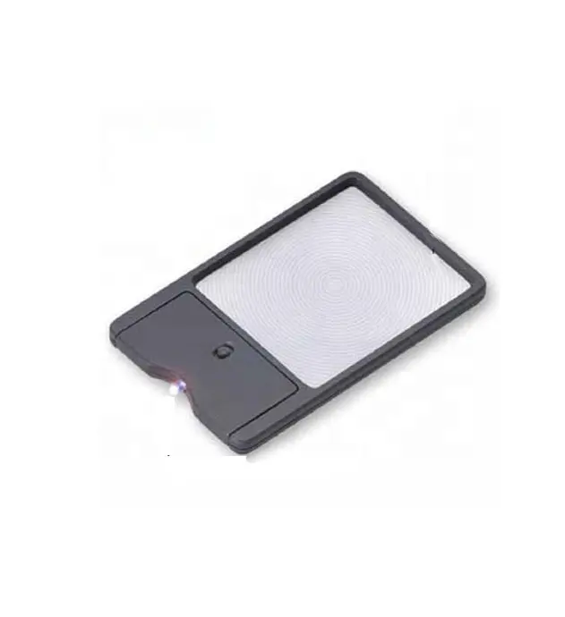 China Credit Card Size Magnifier with Led Light Magnifying Glass for Promotion Gifts