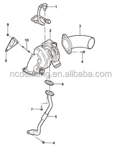 Guarnizione Originale per Collettore di <span class=keywords><strong>Scarico</strong></span> Ford Transit V348 6C1Q 9L461 A1C 1505921 - Product Image 6