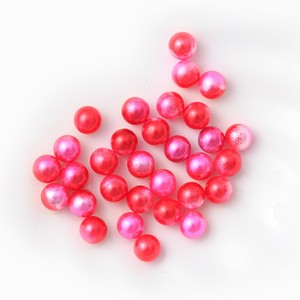 Perle di Plastica Rotonde Rosa Senza Foro, Perle Imitazione Tinte per Creazione di Gioielli, Braccialetti e Collane Fai-da-Te - Product Image 4