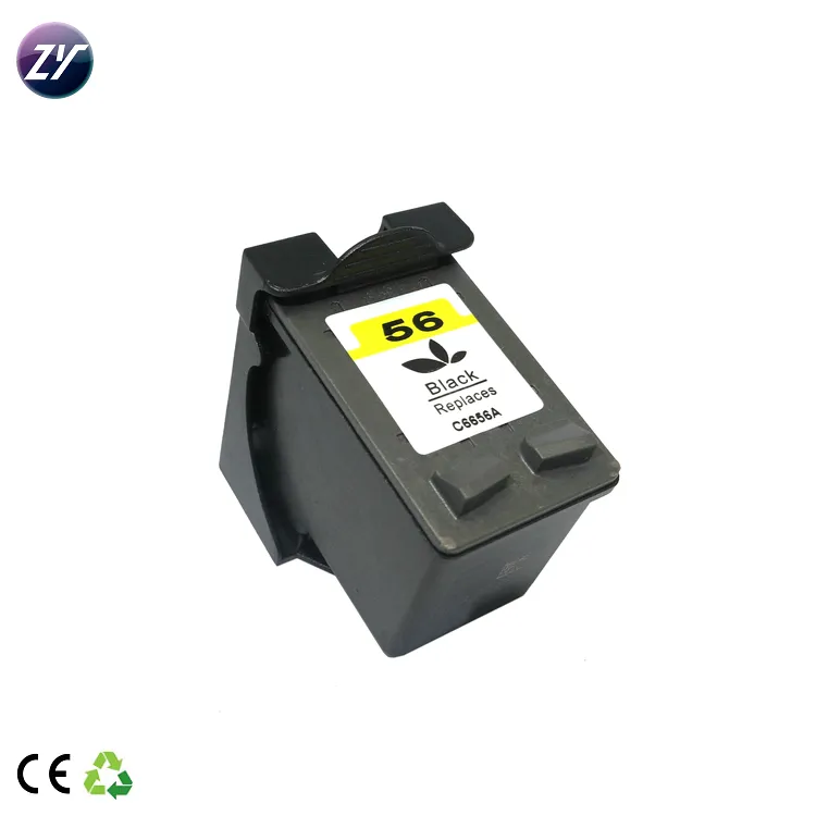 replaced Black Ink cartridges for hp56(C6656A) from professional factory