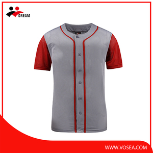 custom printed food grade custom youth baseball jerseys - Product Image 5