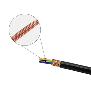 Estándar RVVP 3 core 0.75mm2 Conductor de cobre Material blindado Flexible Cable eléctrico