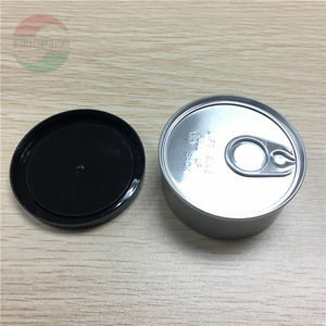 100 ml Prensa en latas de atún auto sello latas negro con <span class=keywords><strong>tapas</strong></span> de plástico - Product Image 3