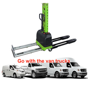 Carretilla elevadora semi eléctrica <span class=keywords><strong>de</strong></span> carga automática, 500kg, para supermercado - Product Image 4