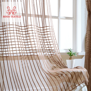 Chine Produits Maison CSA003 Impression <span class=keywords><strong>Voile</strong></span> de Lin Rideau <span class=keywords><strong>Fenêtre</strong></span> - Product Image 5